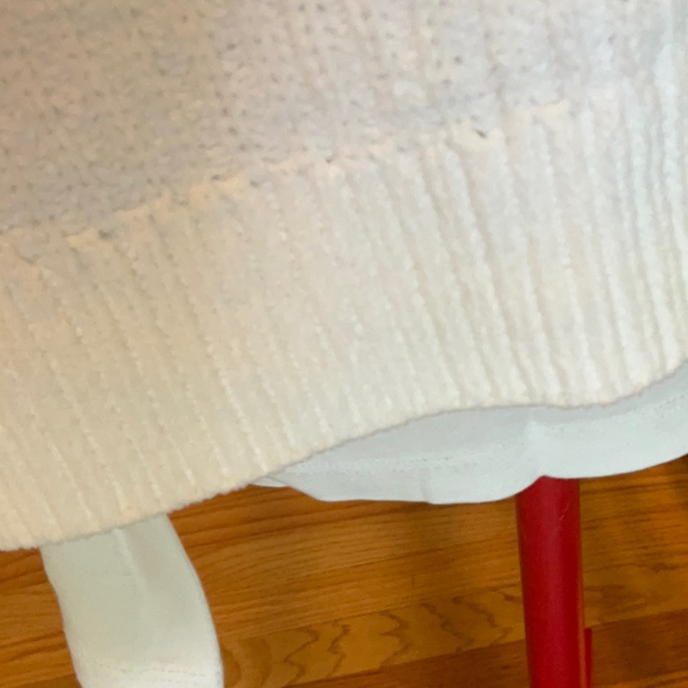 Eileen Fisher Cream Ribbed Cardigan - Picture 5 of 10